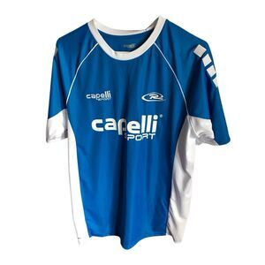 Capelli Sport Rush Griffon soccer football shirt jersey SZ L blue New w/Tags